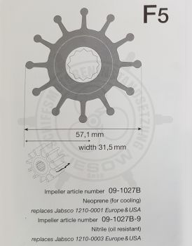 Johnson Impeller 09-1027B-1